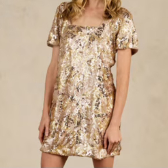 Noralee daisy dress in bronze